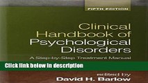 Ebook Clinical Handbook of Psychological Disorders, Fifth Edition: A Step-by-Step Treatment Manual