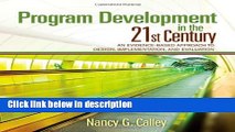 Books Program Development in the 21st Century: An Evidence-Based Approach to Design,