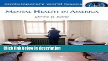 Ebook Mental Health in America: A Reference Handbook (Contemporary World Issues) Full Download