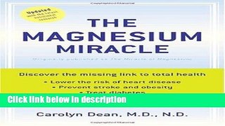 Books The Magnesium Miracle Full Online