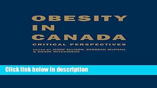 Books Obesity in Canada: Critical Perspectives Free Download
