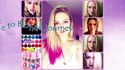 Hair Journey Brunette to Blond - Pink hair