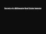 READ book  Secrets of a Millionaire Real Estate Investor  Full Free