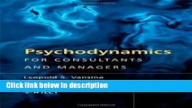 Ebook Psychodynamics for Consultants and Managers Free Online