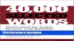 Ebook 40,000 Selected Words Free Online