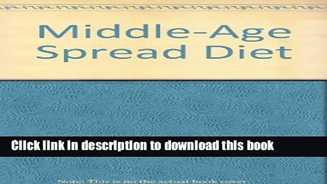 PDF  Middle-Age Spread Diet  Online