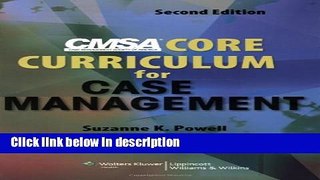 Books CMSA Core Curriculum for Case Management Free Online