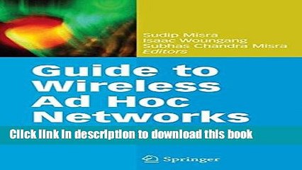 Ebook Guide to Wireless Ad Hoc Networks Free Online