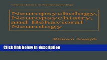 Ebook Neuropsychology, Neuropsychiatry, and Behavioral Neurology (Critical Issues in
