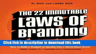 Books The 22 Immutable Laws of Branding: How to Build a Product or Service into a World-Class
