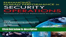 Books Enhancing Human Performance in Security Operations: International and Law Enforcement