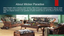 Wicker Paradise- Buy Quality Furniture Online