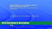 Books Applied Leadership Development: Nine Elements of Leadership Mastery (LEADERSHIP: Research