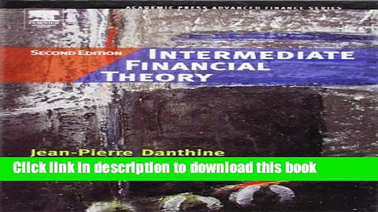 Download  Intermediate Financial Theory, Second Edition (Academic Press Advanced Finance)  Free