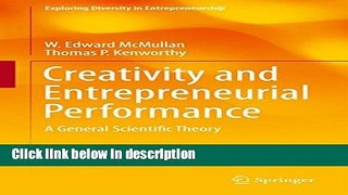 Books Creativity and Entrepreneurial Performance: A General Scientific Theory (Exploring Diversity