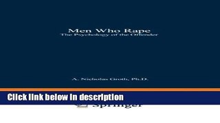 Books Men Who Rape: The Psychology of the Offender Free Download