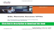 Ebook SSL Remote Access VPNs (Network Security) Full Online