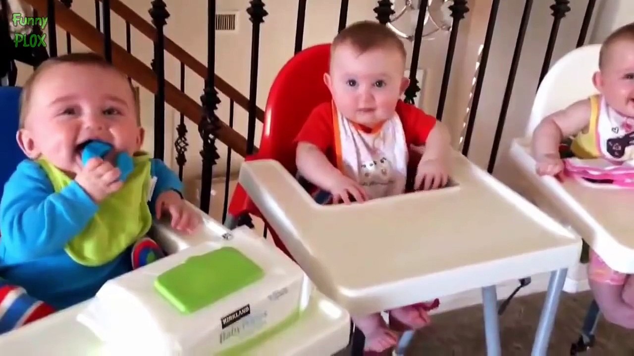 Funny Triplet Babies Laughing Compilation 2016