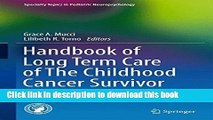 Ebook Handbook of Long Term Care of The Childhood Cancer Survivor Free Online