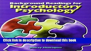 Ebook Background Readings for Introductory Psychology Free Online