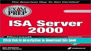 Ebook MCSE ISA Server 2000 Exam Prep with CDROM Free Online