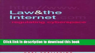 Ebook Law and the Internet: Regulating Cyberspace Full Online