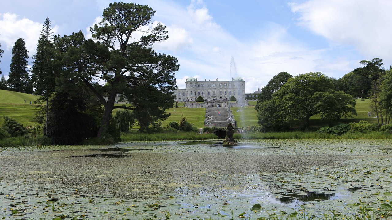 Powerscourt garden und wasserfall, irland