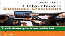 [Read PDF] Data Driven Business Decisions Download Online