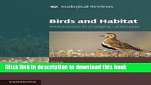 Books Birds and Habitat: Relationships in Changing Landscapes Full Download