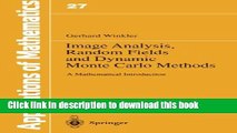 Books Image Analysis, Random Fields and Dynamic Monte Carlo Methods: A Mathematical Introduction