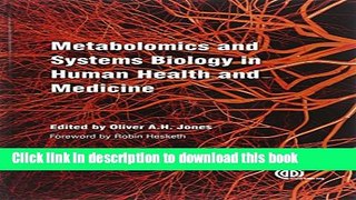 Books Metabolomics and Systems Biology in Human Health and Medicine Full Download