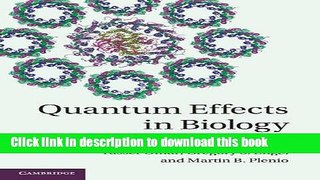 Ebook Quantum Effects in Biology Free Online