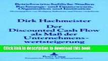 PDF  Der Discounted Cash Flow als MaÃŸ der Unternehmenswertsteigerung (Betriebswirtschaftliche