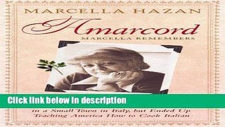 Books Amarcord, Marcella Remembers: The Remarkable Life Story of the Woman Who Started Out