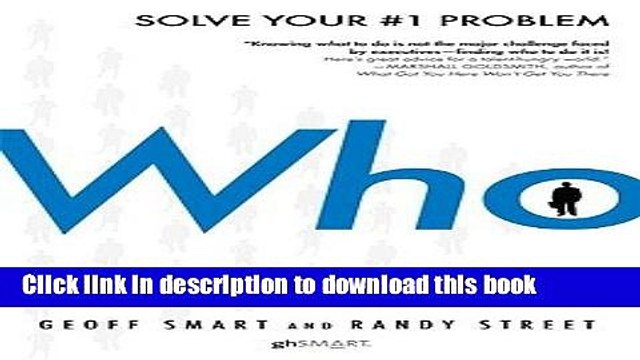 [Read PDF] Who: The A Method for Hiring (Hardcover) Ebook Free