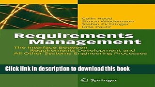 Ebook Requirements Management: The Interface Between Requirements Development and All Other