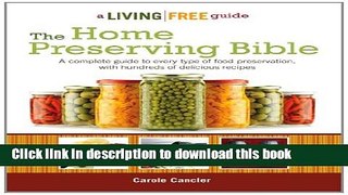 Books The Home Preserving Bible Free Download