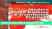 [PDF] Modern Blood Banking   Transfusion Practices Read Full Ebook