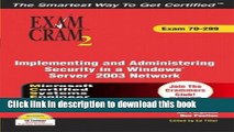 Ebook MCSA/MCSE 70-299 Exam Cram 2: Implementing and Administering Security in a Windows 2003