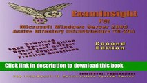 Books Examinsight for MCP/MCSE Exam 70-294 Windows Server 2003 Certification: Planning,