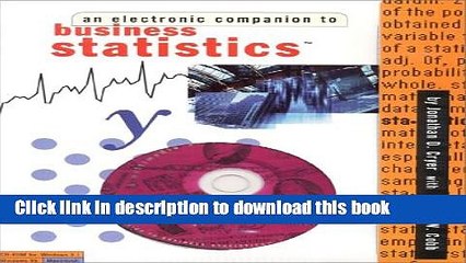 [Read PDF] Business Statistics: An Electronic Companion Download Free