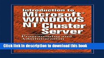 Ebook Introduction to Microsoft Windows NT Cluster Server: Programming and Administration Full