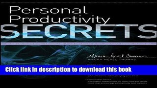 Books Personal Productivity Secrets: Do what you never thought possible with your time and