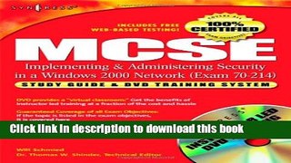Ebook MCSE/MCSA Implementing and Administering Security in a Windows 2000 Network (Exam 70-214):