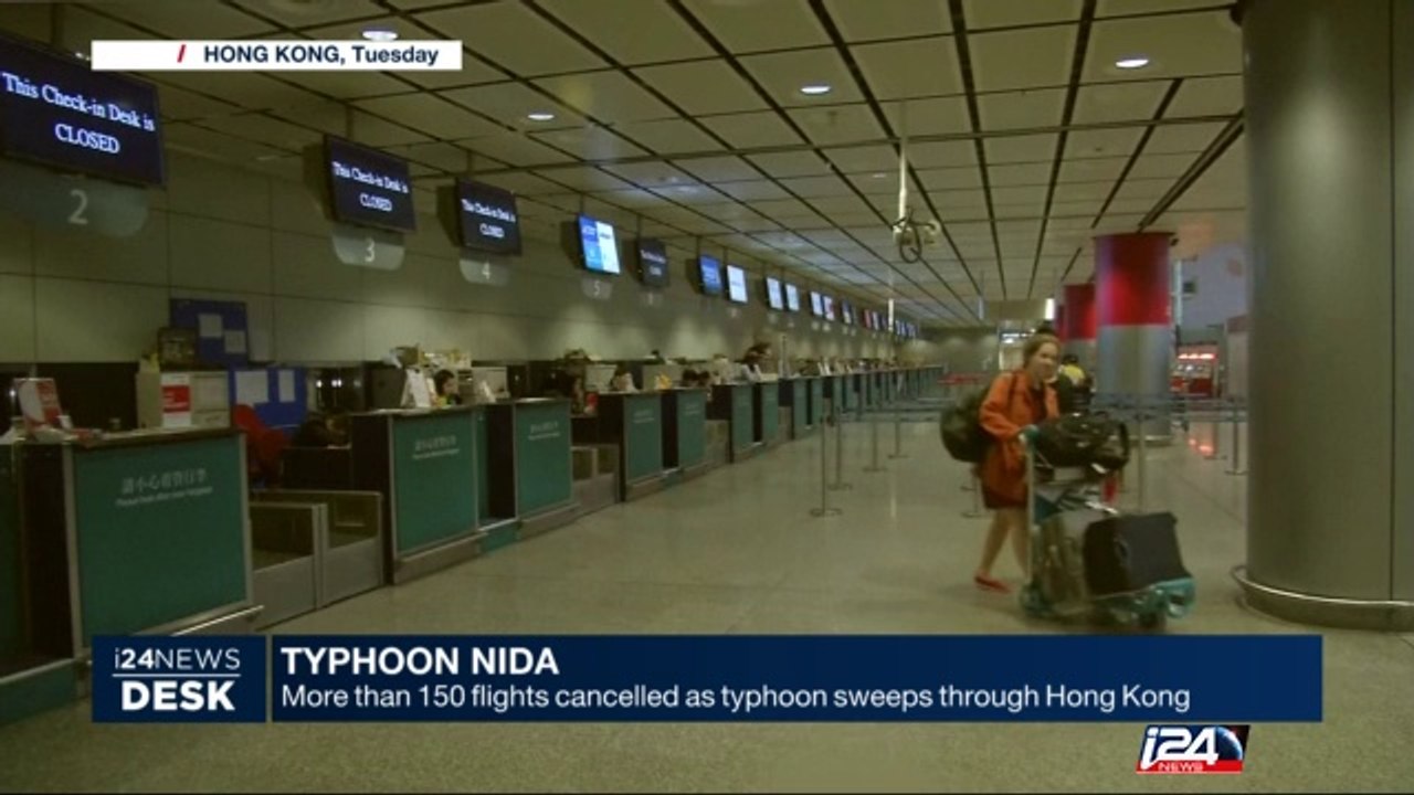 Typhoon India : more than 150 flights cancelled as typhoon sweeps through Hong Kong