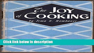 Books The Joy of Cooking: A compilation of Reliable Recipes with an Occasional Culinary Chat(1946