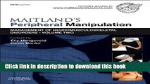 Books Maitland s Peripheral Manipulation: Management of Neuromusculoskeletal Disorders - Volume 2,