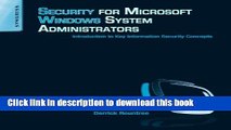 Ebook Security for Microsoft Windows System Administrators: Introduction to Key Information