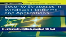 Ebook Security Strategies in Windows Platforms and Applications Full Online