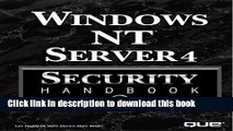 Ebook Windows Nt Server 4 Security Handbook Full Online